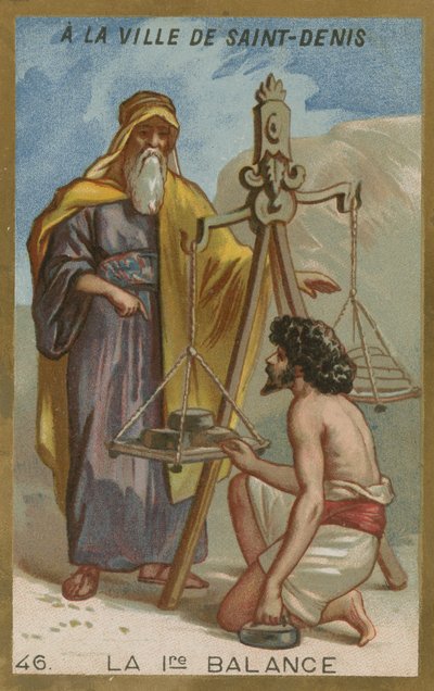 The first weighing scales by European School
